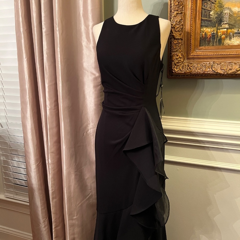 Adrianna Papell Black wedding guest maxi - Picture 6 of 10